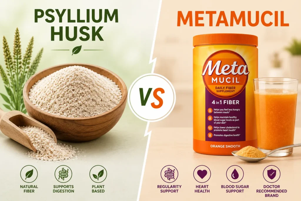 Psyllium Husk vs Metamucil