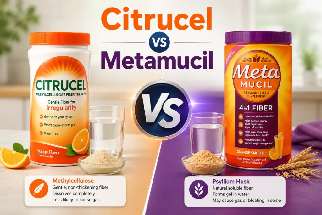 Citrucel vs Metamucil