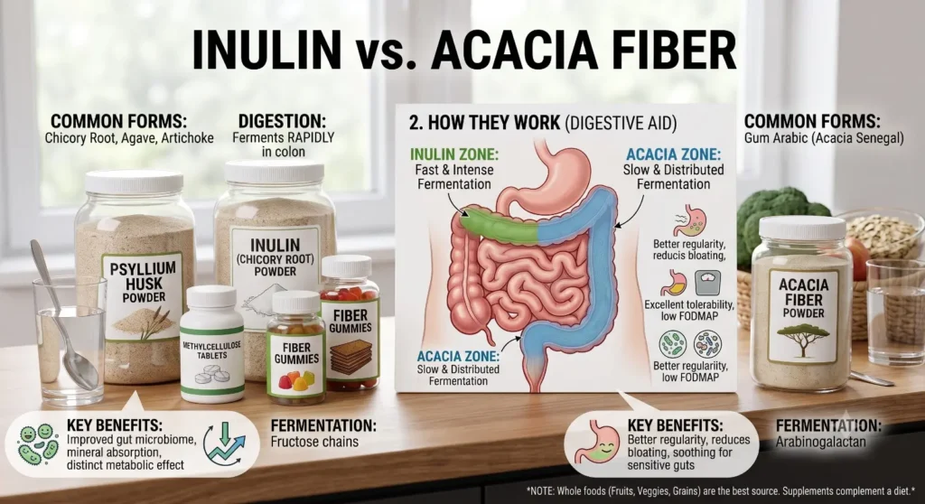 Inulin vs Acacia Fiber