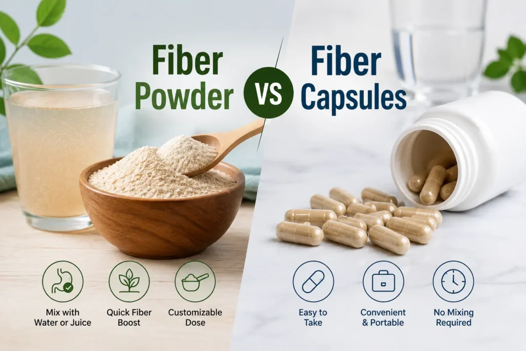 Fiber Powder vs Fiber Capsules