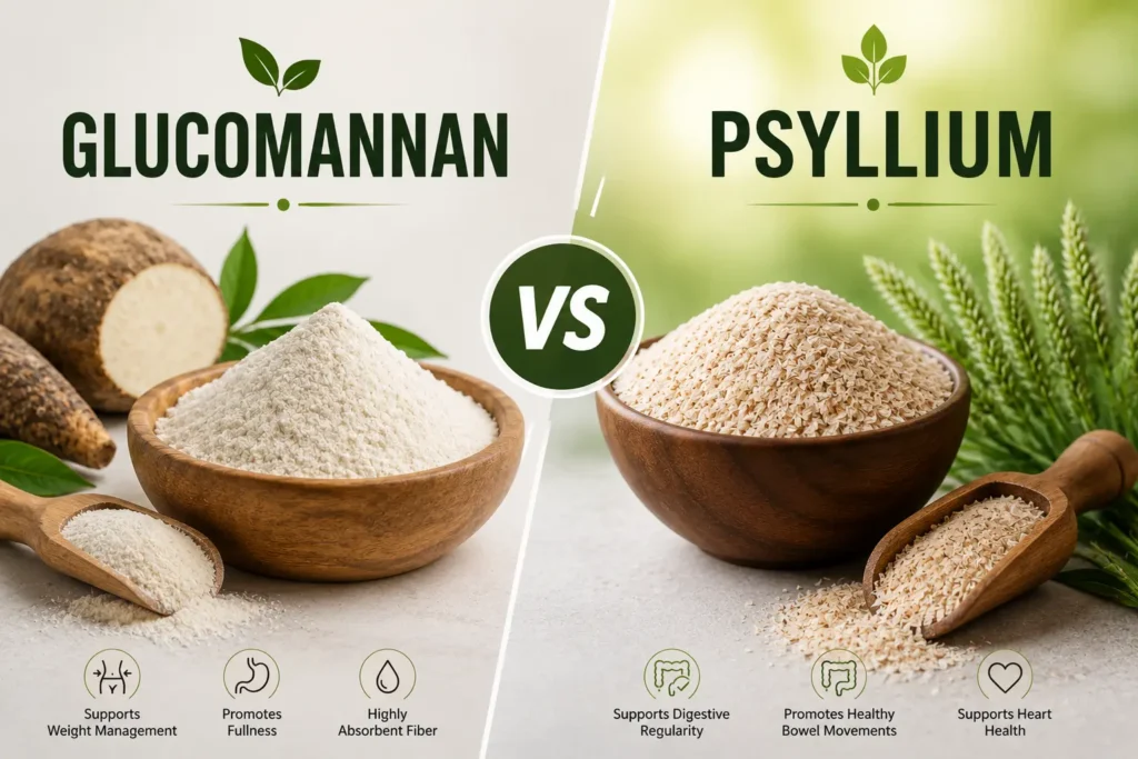Glucomannan vs Psyllium